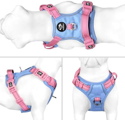 PHOEPET No Pull Dog Harness, Unique Colors Reflective Adjustable Dog Vest - Image 2