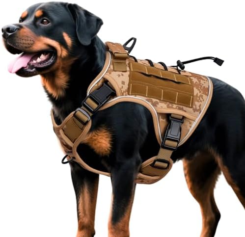 Heavy-Duty Tactical Dog Harness by Bruvoalon