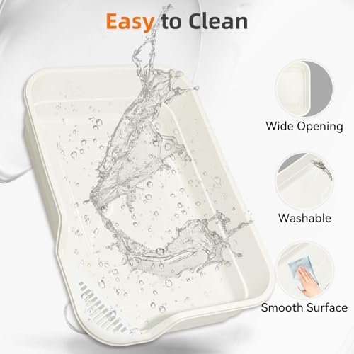 Extra Large Litter Box with Low Entry, Jumbo Cat Litter Box - Image 4