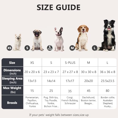 MIXJOY Orthopedic Dog Bed Comfortable Donut Cuddler Round Pet Beds Ultra Soft - Image 4