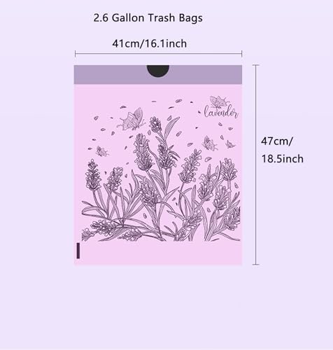 100pcs 2.6 Gallon Small Trash Bags Tearing-Free Drawstring - Image 4