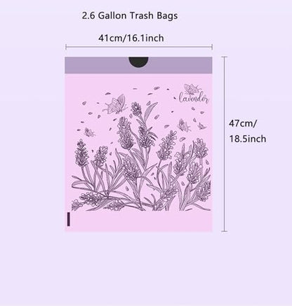 100pcs 2.6 Gallon Small Trash Bags Tearing-Free Drawstring - Image 4