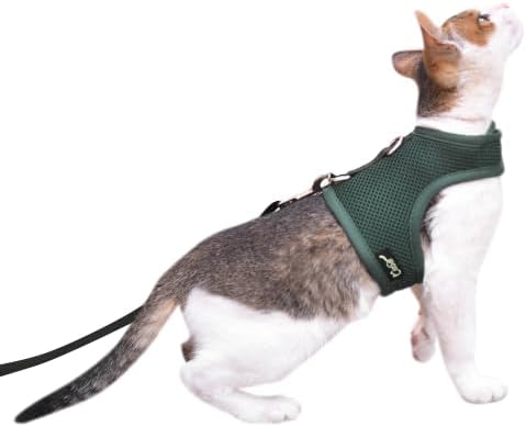 Cat Harness and Leash Set for Walking Escape Proof by YizhiMiaow