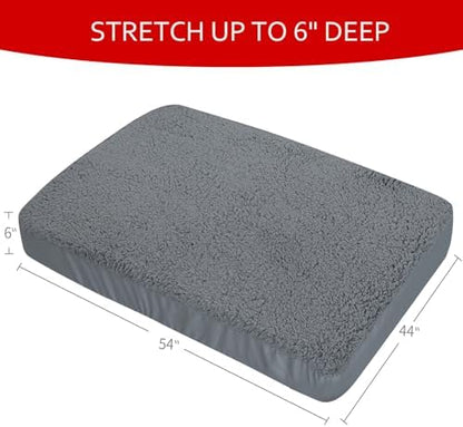 Dog Bed Covers Soft Plush Replacement Washable, 54x44 Inches, Cover Only - Image 6