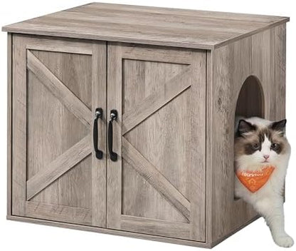 Feandrea Cat Litter Box Enclosure, Indoor Pet House End Table by FeandreabySONGMICSHOME