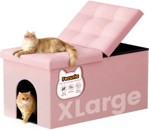 3-in-1 Cat Litter Box Enclosure by Fecuria