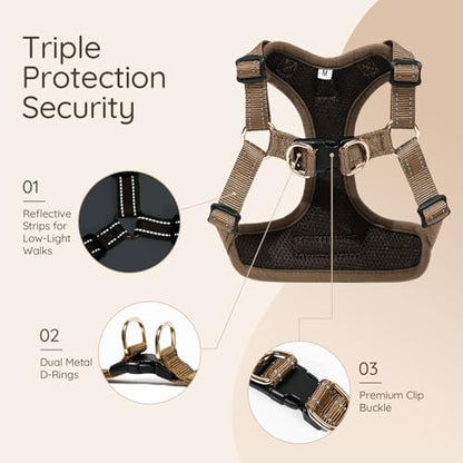 BELLA & PAL Adjustable Step-in Dog Harness, Puppy No-Pull Vest - Image 3