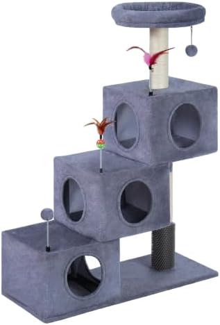 YUNIQUE Small Cat Tree for Indoor Cats, Cat Tower - Image 2