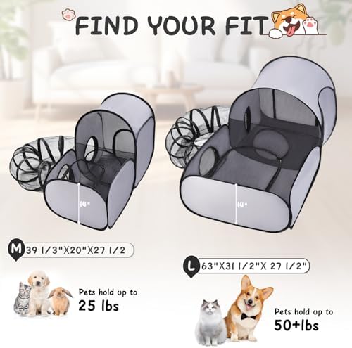 TailTastic Cat Playpen, 3-in-1 Surround Tunnel - Image 3