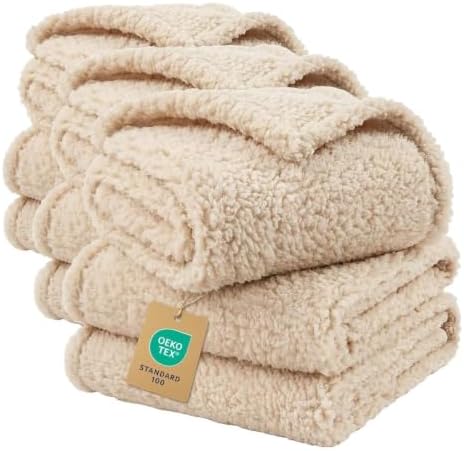 3 Pack 3 Calming Blankets Fluffy Premium Fleece Pet Blanket Soft Sherpa Throw by luciphia
