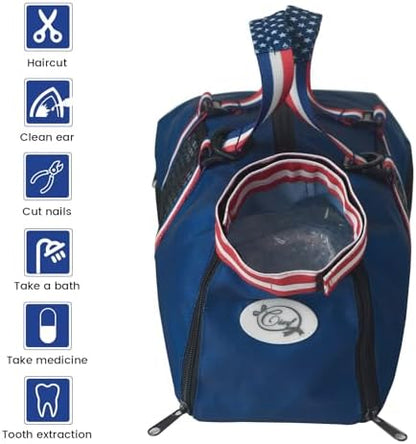 Cinf Cat Nail Clipping Cleaning Grooming Restraint Bag （Free Muzzle） No - Image 4