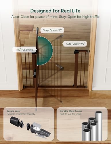 Babelio Pressure Mounted 26-40" Baby Gate - Image 6