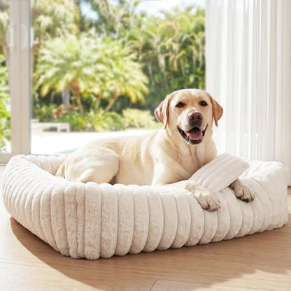 Dog Beds Large Sized Dog, Washable Rectangle Orthopedic Large Pet Sofa by Unknown