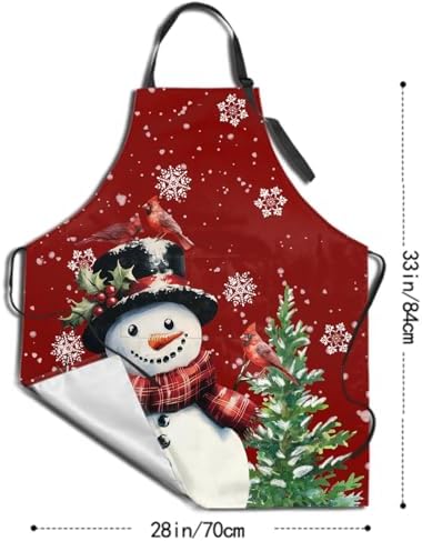 Sweetshow Cute Dog Apron with 2 Pockets and Adjustable Neck Waterproof Kitchen - Image 5