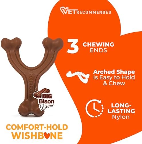 Nylabone Power Chew Easy-Hold Wishbone Dog Chew Toy - Image 4