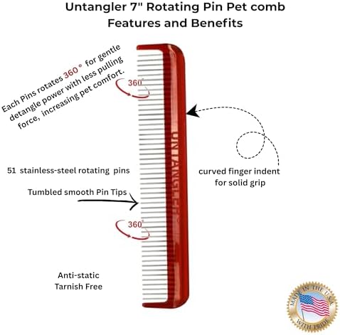 Pet comb for easy mat removal without causing pain to pets - Image 4