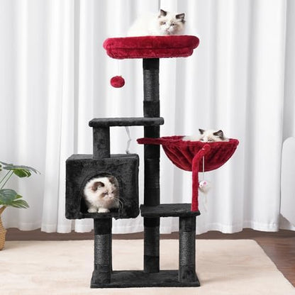 Heybly Cat Tree with Toy, 43.3 inch Cat Tower - Image 3