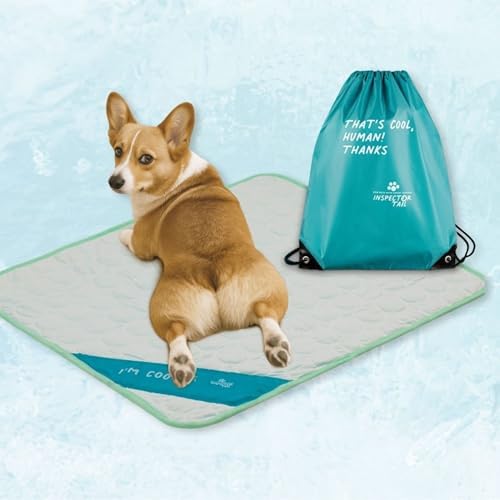 INSPECTOR TAIL Dog Cooling Mat, Indoor & Outdoor, Medium Self Cooling Pad by InspectorTail