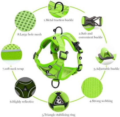 cat Chest Harness and Leash, Anti-Escape Adjustable Soft mesh cat Leash and - Image 3