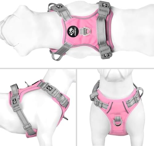 PHOEPET No Pull Dog Harness, Unique Colors Reflective Adjustable Dog Vest - Image 2