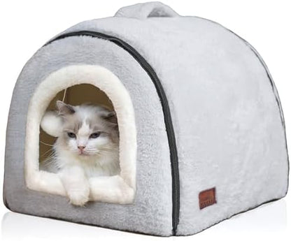 Cat Bed for Indoor Cats，Foldable cat cave，Anti-Slip & Water-Resistant by Unknown