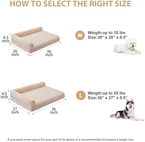 BFPETHOME Orthopedic Washable Dog Bed, Sleeping Couch - Image 5