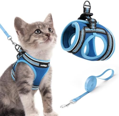 rabbitgoo Cat Harness and Leash Set, Step-in Soft Vest by rabbitgoo