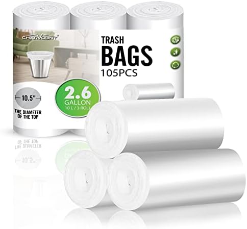 Charmount Small Trash Can Liners, Garbage Bags - Image 6