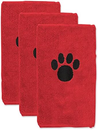 Bone Dry Pet Grooming Towel Collection Embroidered Absorbent Microfiber Drying by BoneDry