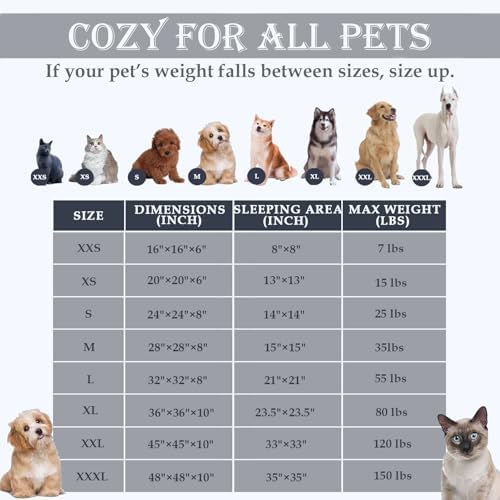 Washable Calming Dog & Cat Bed for Ultra Large Small Medium Size Pet - Image 4