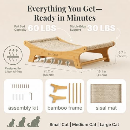 XL Sisal Cat Scratcher Bed - Image 4