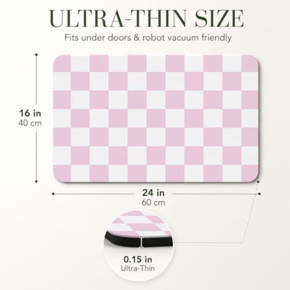 Natural Diatomaceous Earth Bath Mat, Ultra Thin Quick Dry Floor Rug - Image 3