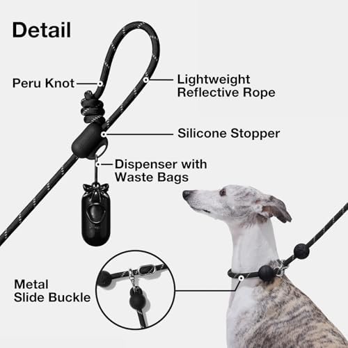 VETRESKA Hands-Free Reflective Dog Leash, 8FT Leash - Image 4
