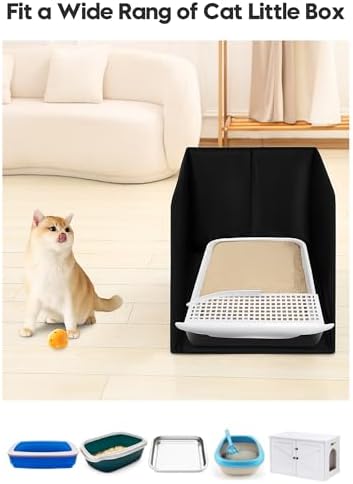Waterproof Cat Litter Box Enclosure Splash Guard - Image 6