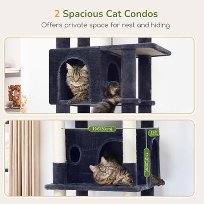 Globlazer Cat Tree for Large Adult Cats, Heavy Duty Indoor Cat Tower - Image 3