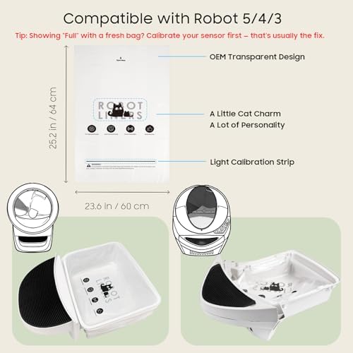 150 Pack Cat Litter Box Robot Model 5/4/3 Waste Bags, Automatic Litter Box - Image 2