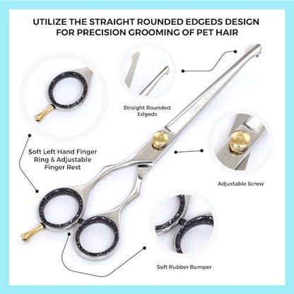 Left Handed Pet Grooming Scissors Kit - Image 2