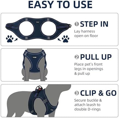 ROYPET Step-in Air Dog Harness, All Weather Mesh Step in Vest Harness - Image 5