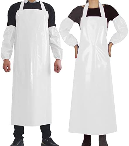 ELEBOX Waterproof Oil Proof Bib Apron Utility Apron Chemical Resistant Apron by ELEBOX