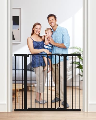 keny 36" Extra Tall Baby Gate for Doorways, Fits 29.7" to 46" Openings by keny