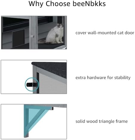 beeNbkks Bug Proof Window Catio, Expandable Outdoor Cat Enclosure - Image 7