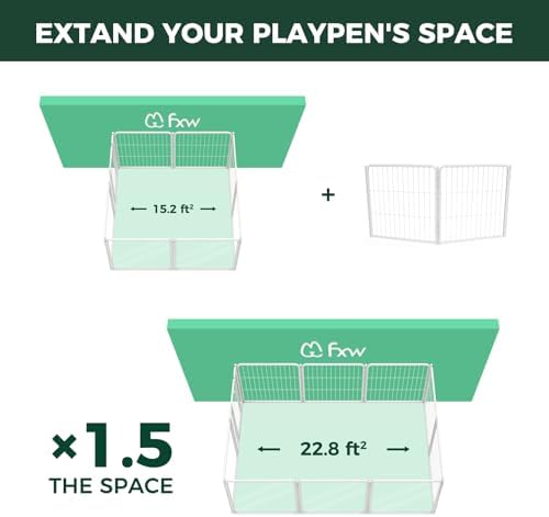 FXW 2 Add-on Wire Panels for AuraSpace Pro Dog Playpen - Image 2