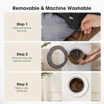 MIXJOY Dog Bed Medium Size Dog, Washable Medium Dogs Bed - Image 4