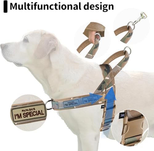 No Pull Dog Harness for Small Medium Large Sized Dogs, Escape Proof Adjustable - Image 4
