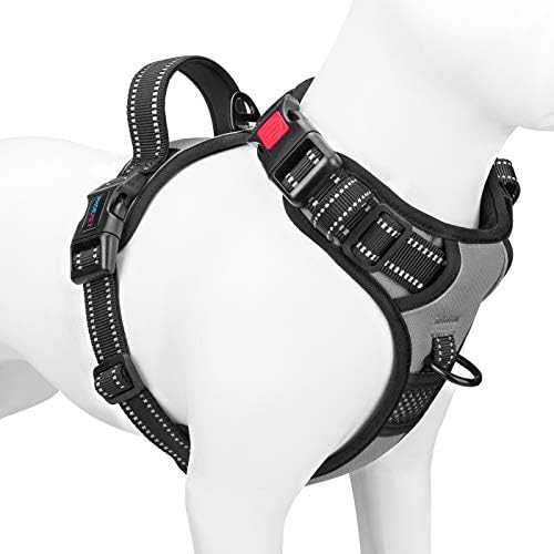 PHOEPET No Pull Dog Harness Medium Reflective Front Clip Vest by PHOEPET