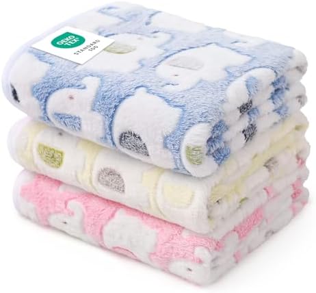 Luciphia 3 Pack Cute Dog Blankets Soft Fleece by luciphia