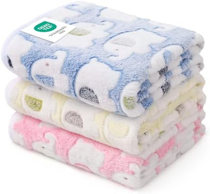Luciphia 3 Pack Cute Dog Blankets Soft Fleece by luciphia