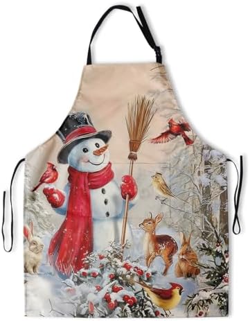 Sweetshow Cute Dog Apron with 2 Pockets and Adjustable Neck Waterproof Kitchen - Image 2