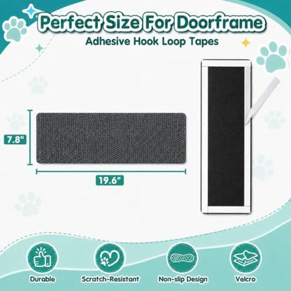 Cat Corner Scratcher, Wall Mounted Scratch Pad, 19.6 x 7.8 in - Image 7