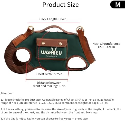 Wakytu Dog Lift Harness Dog Carrier Sling - Image 5